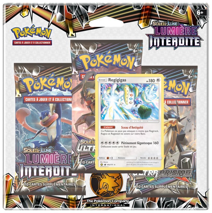 Pokémon JCC - Pack de 3 boosters - Regigigas - Lumière interdite
