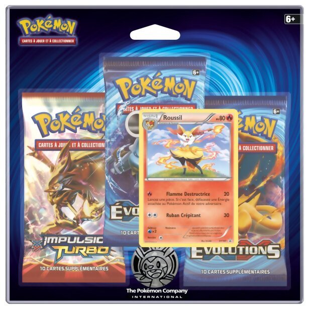 Pokémon JCC - Pack De 3 Boosters - Roussil - Évolutions