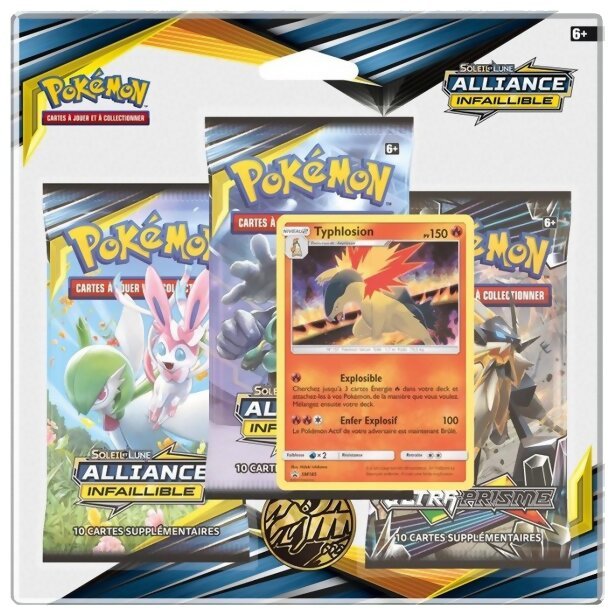 Pokémon JCC - Pack de 3 boosters - Typhlosion - Alliance Infaillible