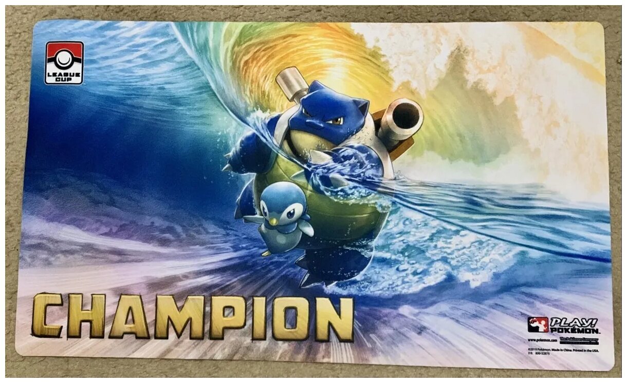 Pokémon JCC - Tapis de jeu - League Cup 2019 - Éclipse Cosmique - Champion