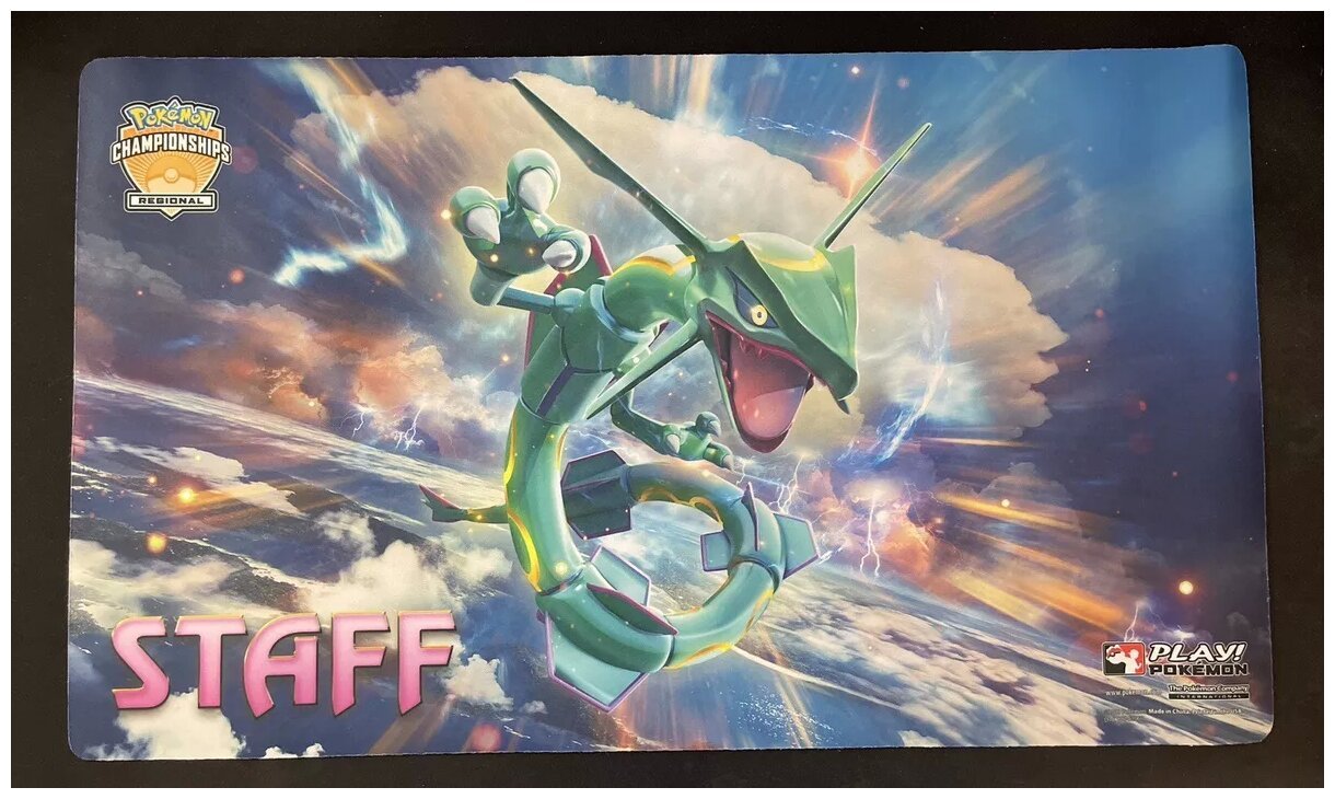 Pokémon JCC - Tapis de jeu - Rayquaza - Tempête Céleste - Staff