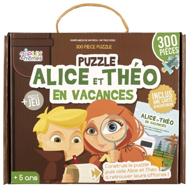 Puzzle - Amice Et Theo En Vacances - 300 Pièces