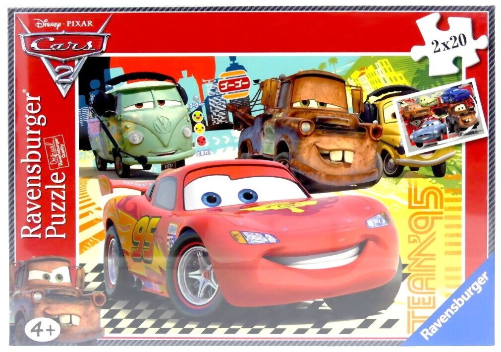 Puzzle - Cars 2 - 2 x 20 pièces