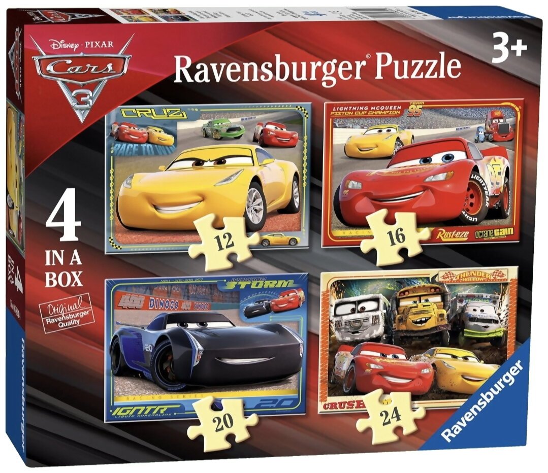 Puzzle - Cars 3 - 12, 16, 20, 24 Pièces