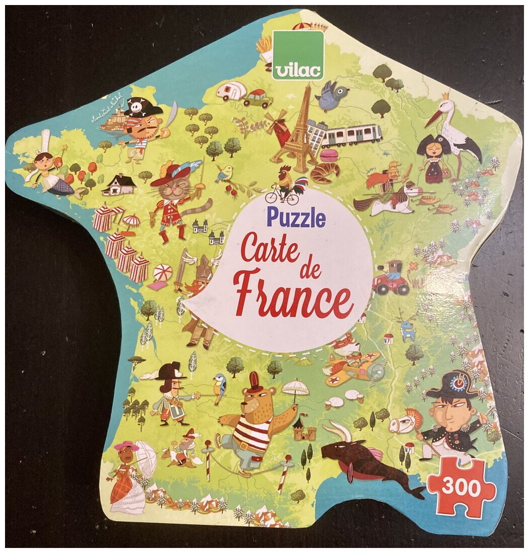 Puzzle - Carte De France - 300 Pièces