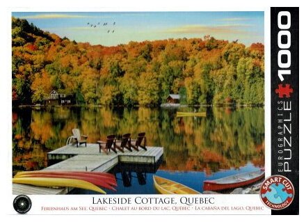 Puzzle - Chalet Au Bord Du Lac - 1000 Pièces