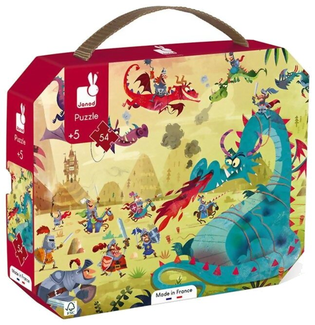 Puzzle - Chevaliers Et Dragons - 54 Pièces
