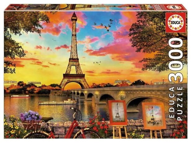 Puzzle - Coucher de soleil à Paris - 3000 pièces