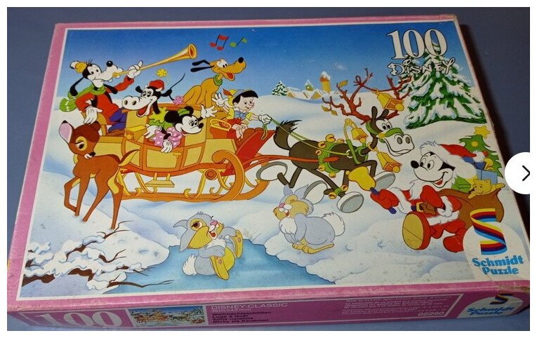 Puzzle Disney Classic Luge À Noël