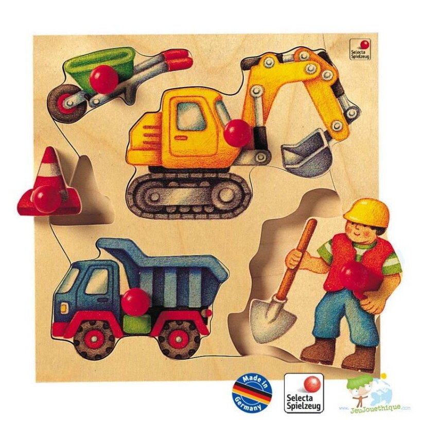 Puzzle En Bois Du Chantier