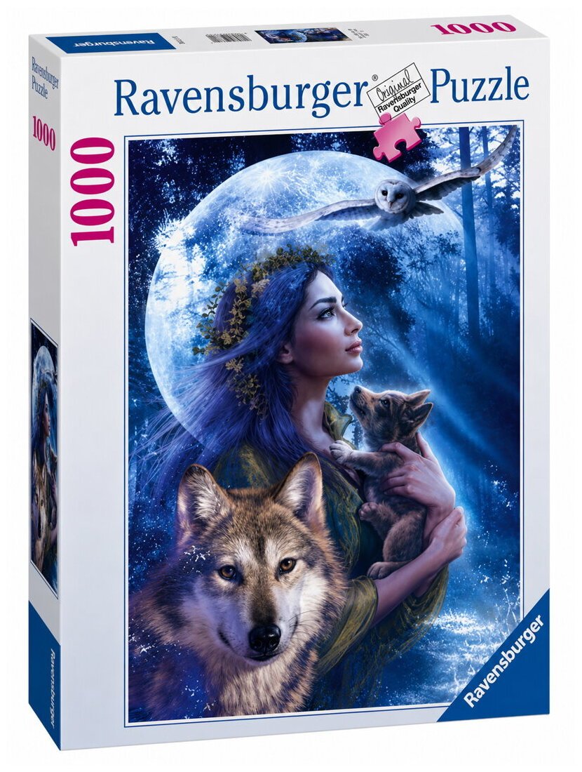 Puzzle - Entre Femme Et Loup - 1000 Pièces