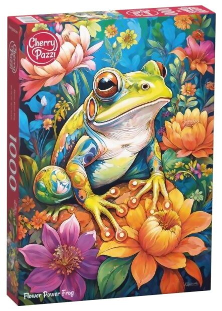 Puzzle - Flower Power Frog - 1000 Pièces