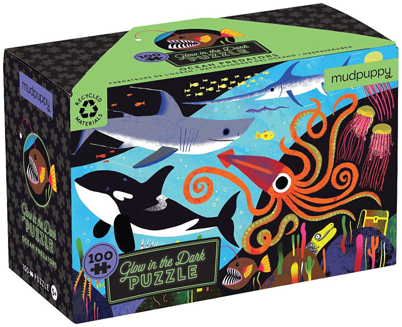 Puzzle Glow In The Dark - Prédateur De L'océan - 100 Pièces