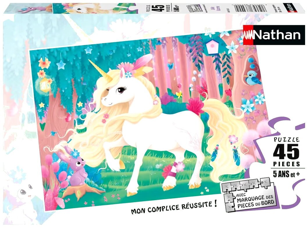 Puzzle - Jolie Licorne - 45 Pièces