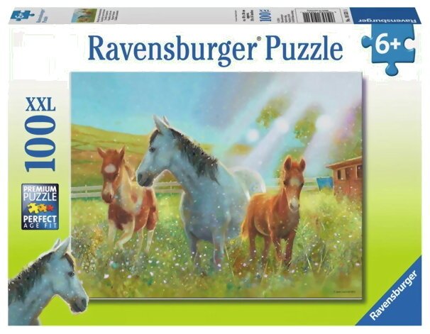 Puzzle - La Prairie Aux Chevaux - 100 Pièces XXL