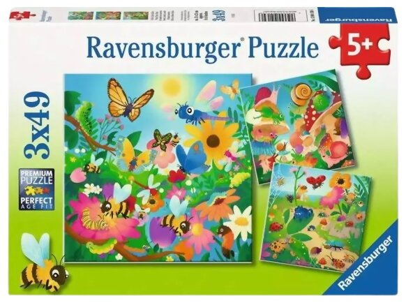 Puzzle - Le Monde Des Insectes - 3x49 Pièces