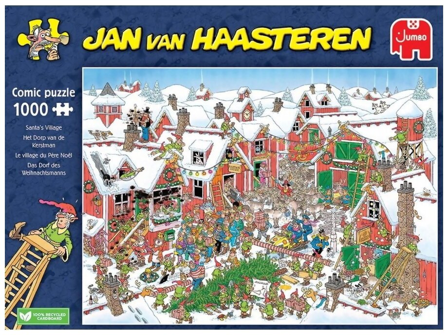 Puzzle - Le Village Du Père Noël - 1000 Pièces