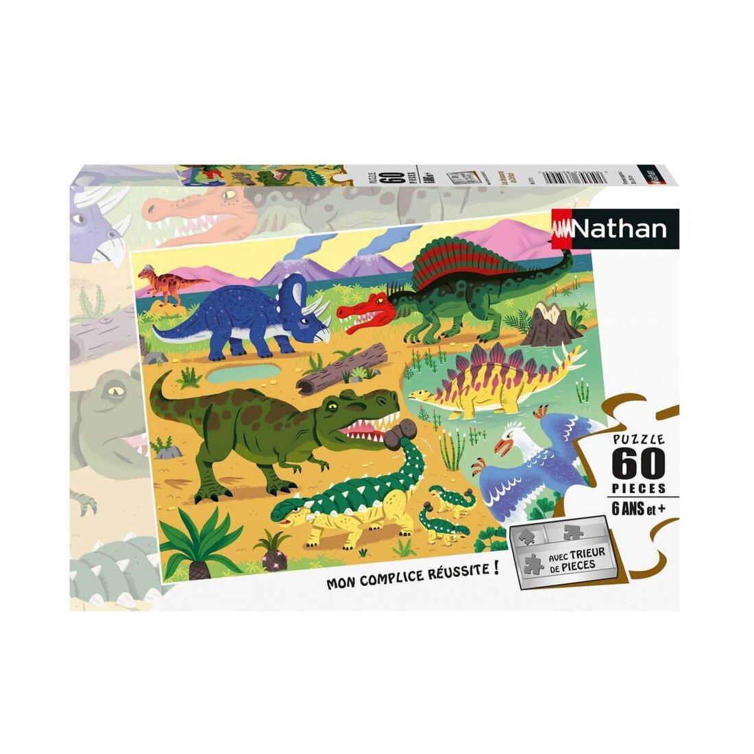 Puzzle - Les Dinosaures Du Crétacé - 60 pièces