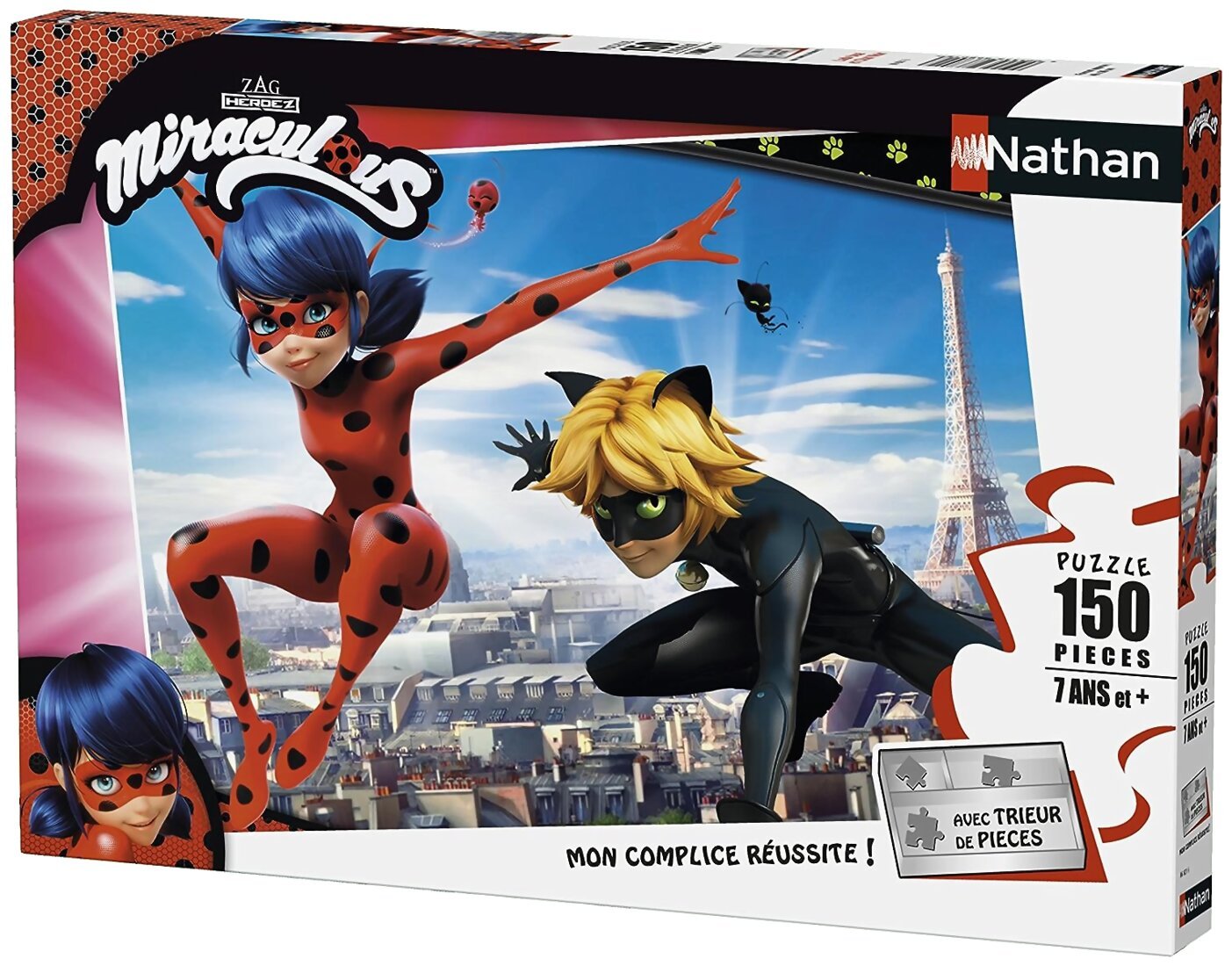 Puzzle Miraculous Ladybug et Chat Noir - 150 pièces