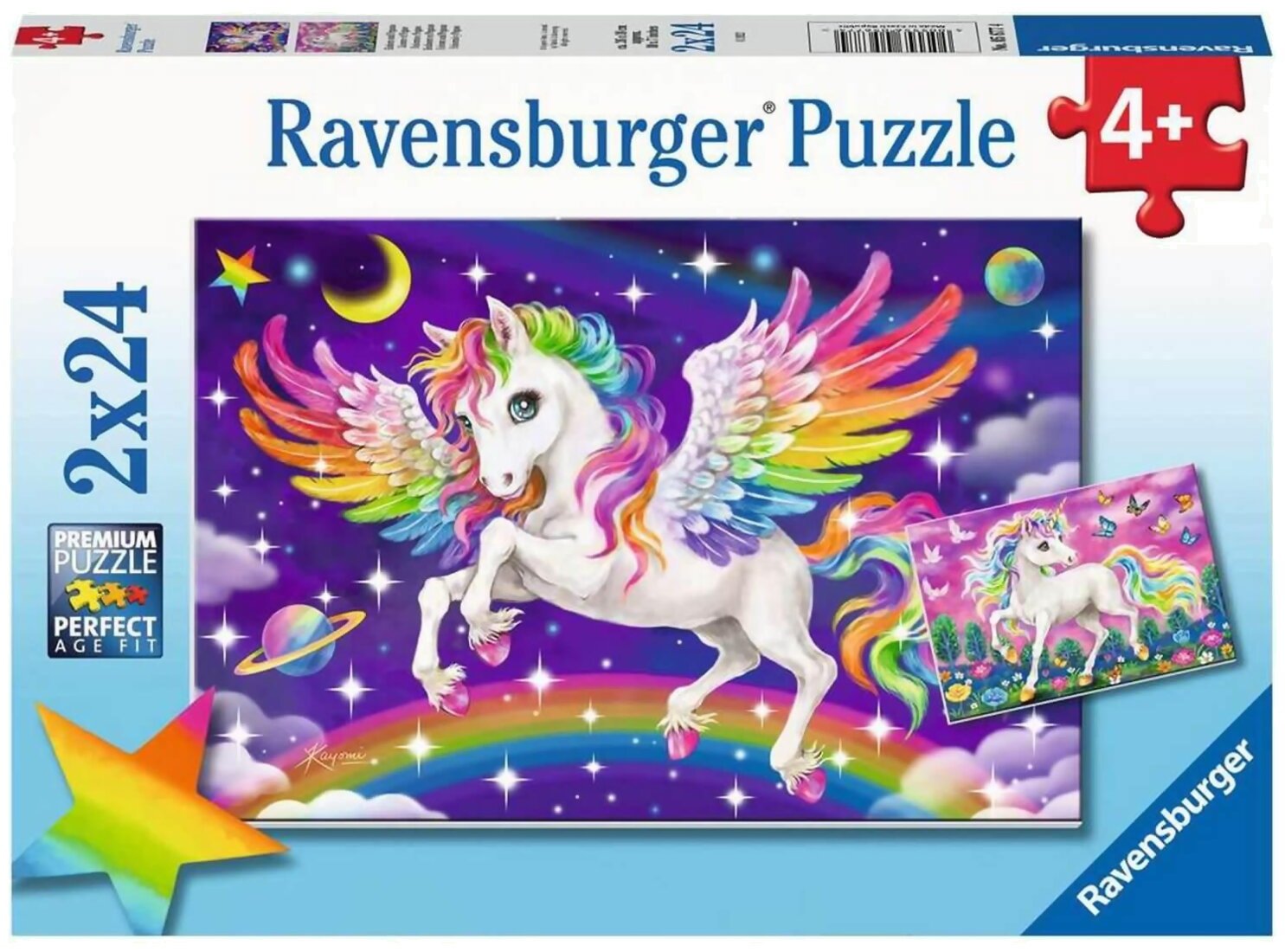 Puzzle - Licorne Et Pégaze - 2 x 24 pièces