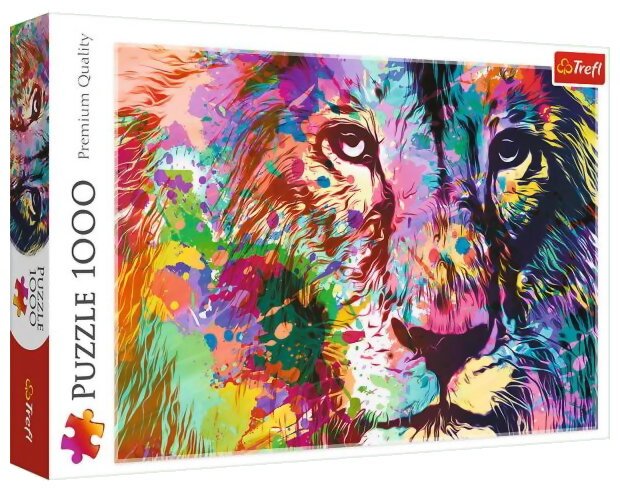 Puzzle - Lion Coloré - 1000 Pièces