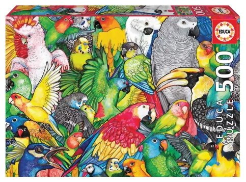 Puzzle - Perroquets - 500 Pièces