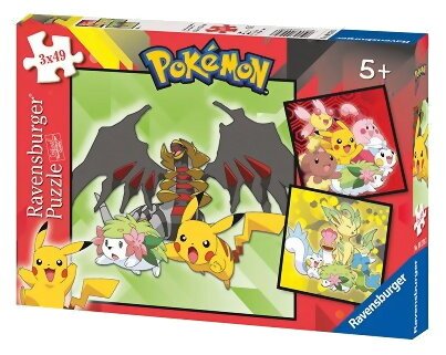 Puzzle Pokemon - 3x49 Pièces