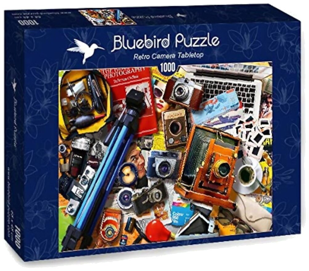 Puzzle - Retro Camera Tabletop - 1000 Pièces