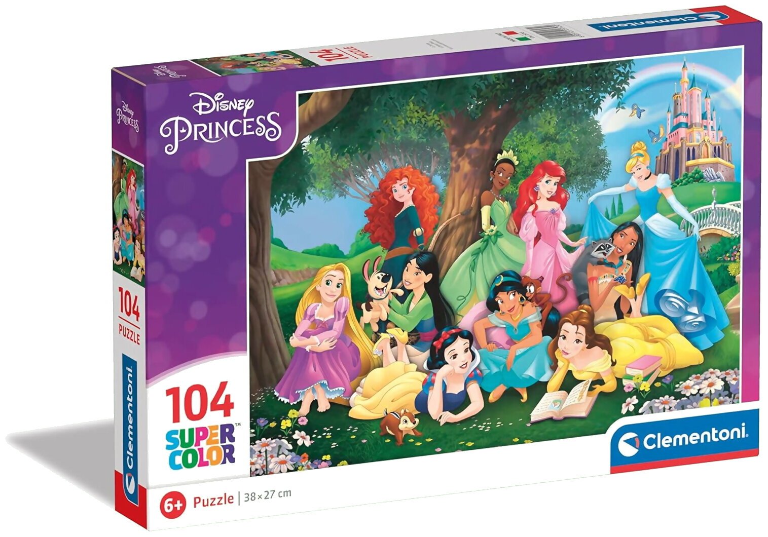 Puzzle Super color - Disney Princess - 104 pièces