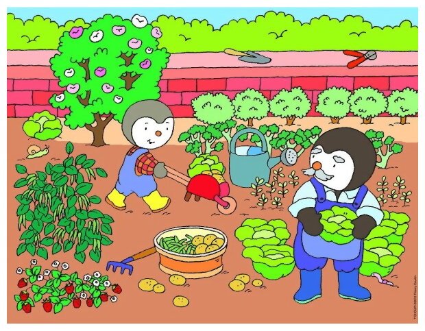 Puzzle - T'choupi Au Potager