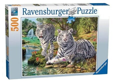 Puzzle - Tigres Blancs - 500 Pièces