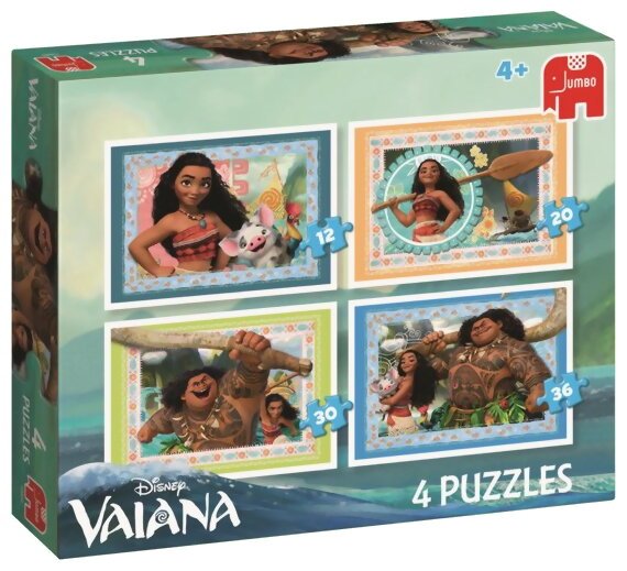 Puzzle Vaiana - 4 Puzzles - 12, 20, 30, 36 Pièces