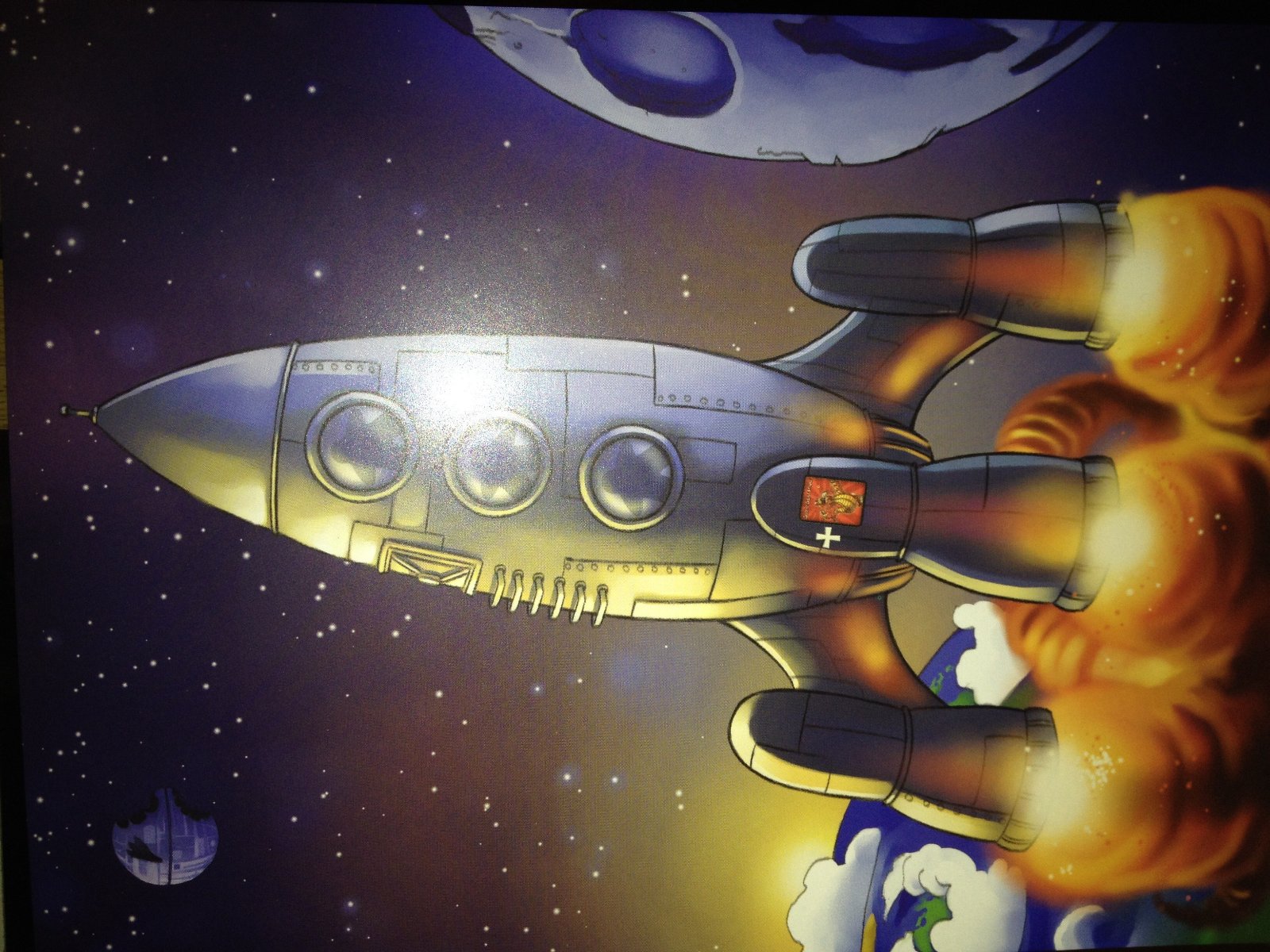 Rampage : carte Les space Cowboys + 2 fiches de Stickers pour meeple