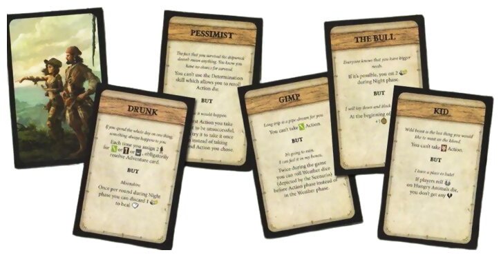 Robinson Crusoe - Trait Cards I - Adventures On The Cursed Island
