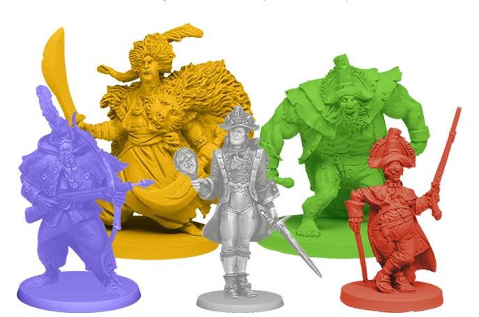 Rum & Bones Second Tide : League of Extraordinary Pirates - Hero Pack