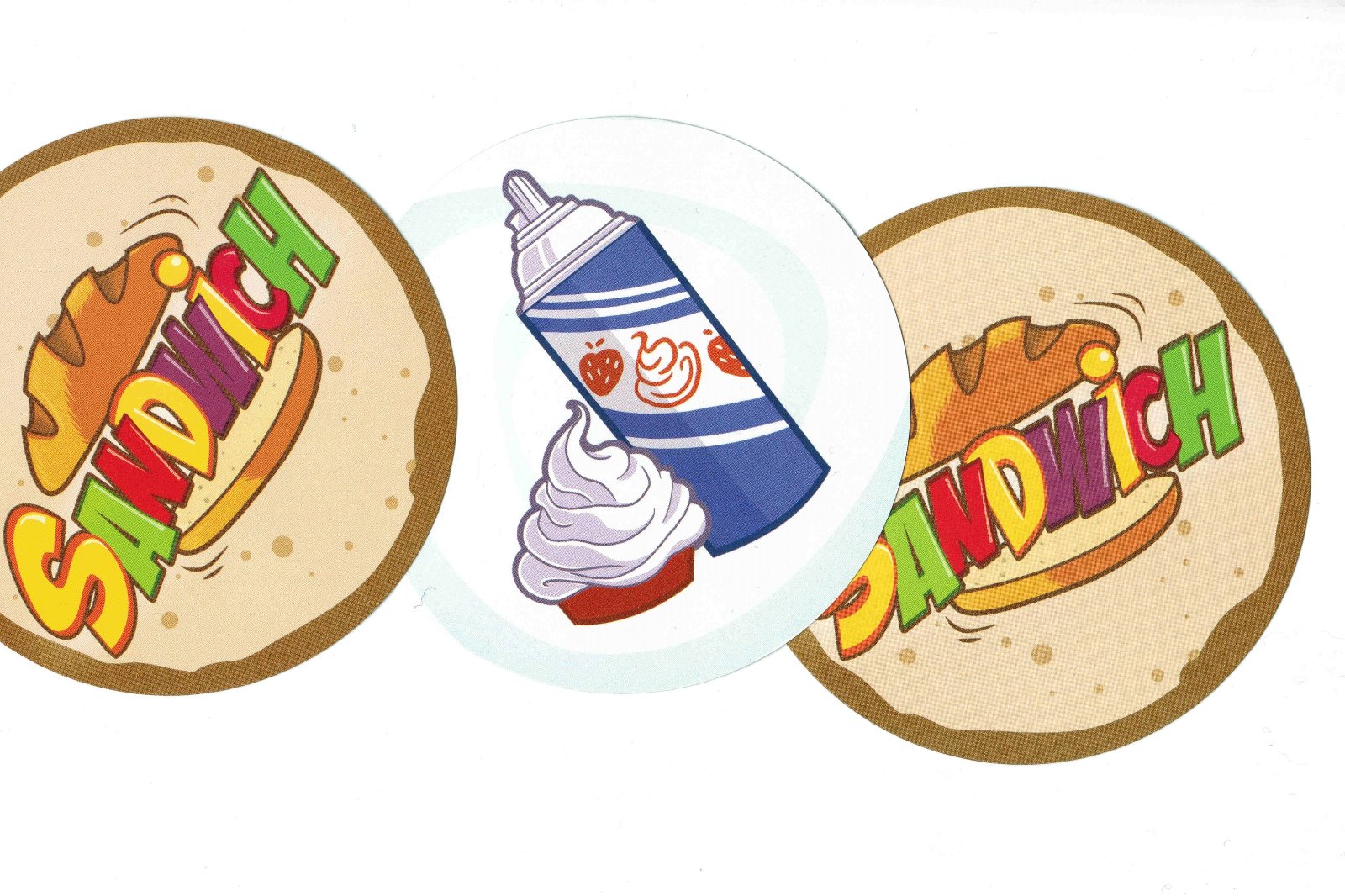 Sandwich carte promotionnelle : crème fraiche