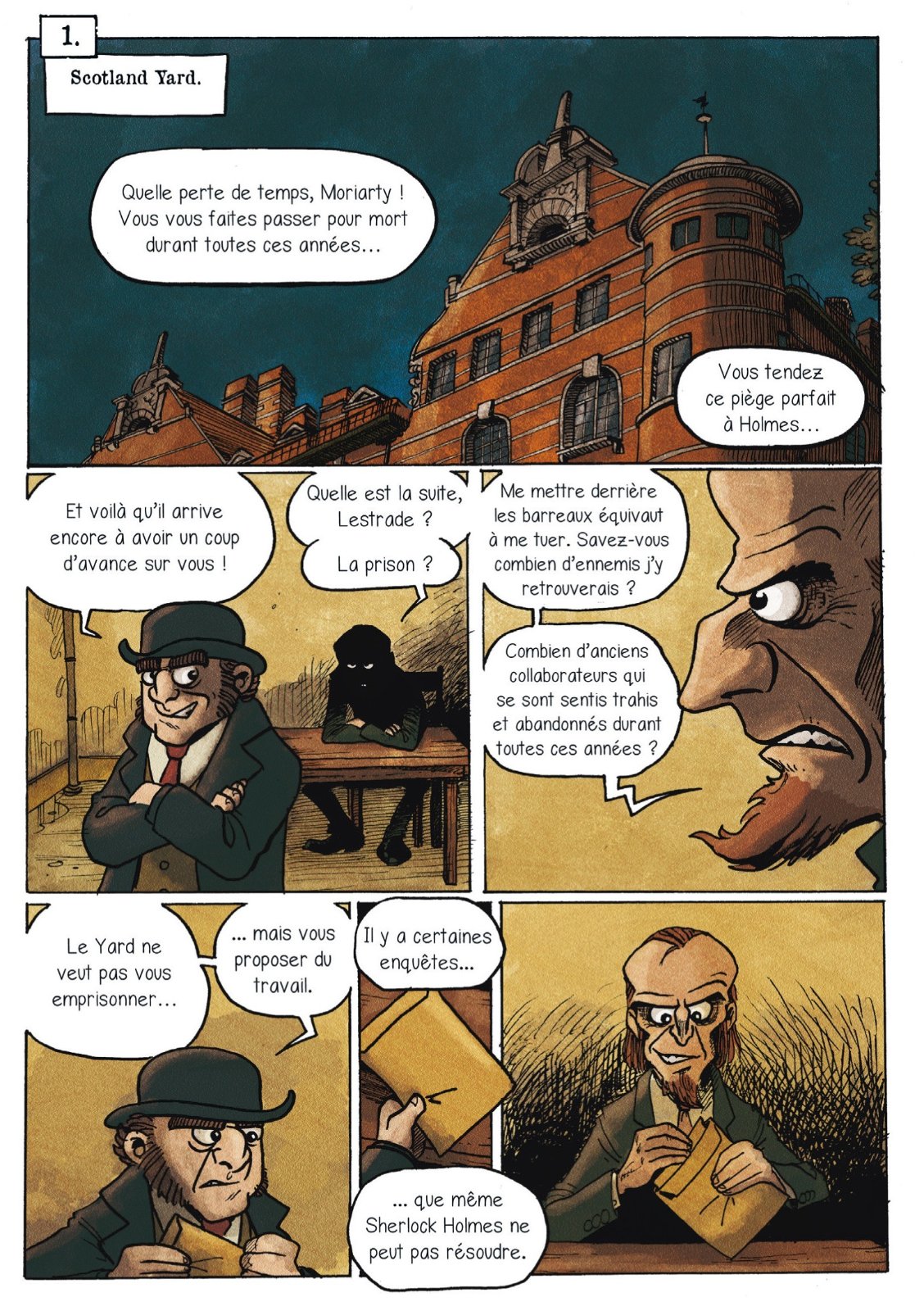 Sherlock Holmes et Moriarty, associés