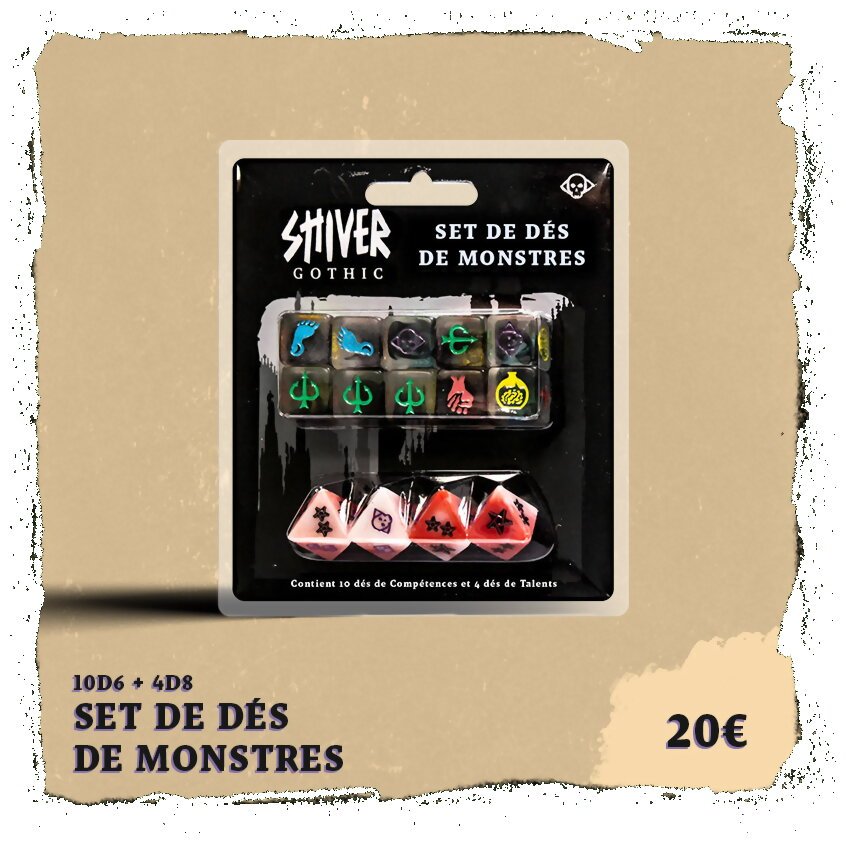Shiver - Set de dés de Monstres - Gothic