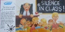 Silence in class !