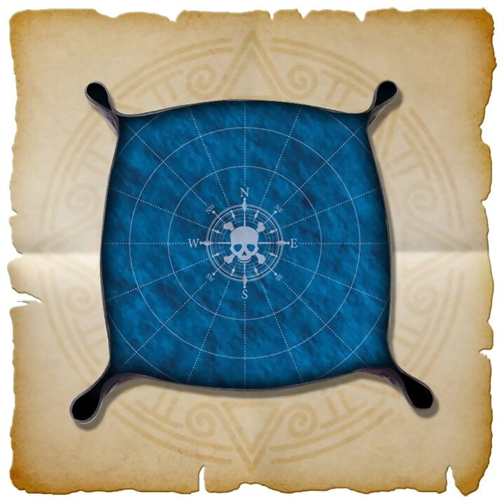 Skull Tales -  Neoprene Pirate Dice Tray