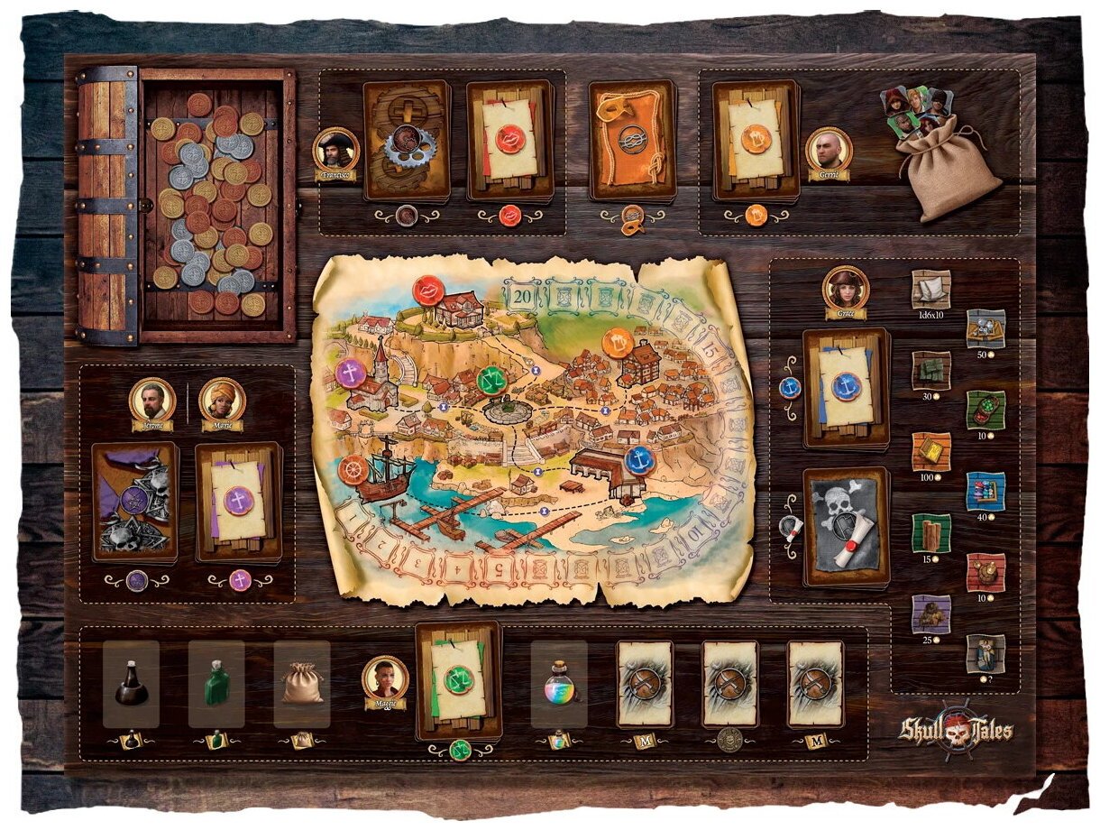 Skull Tales - Port Phase Neoprene Playmat