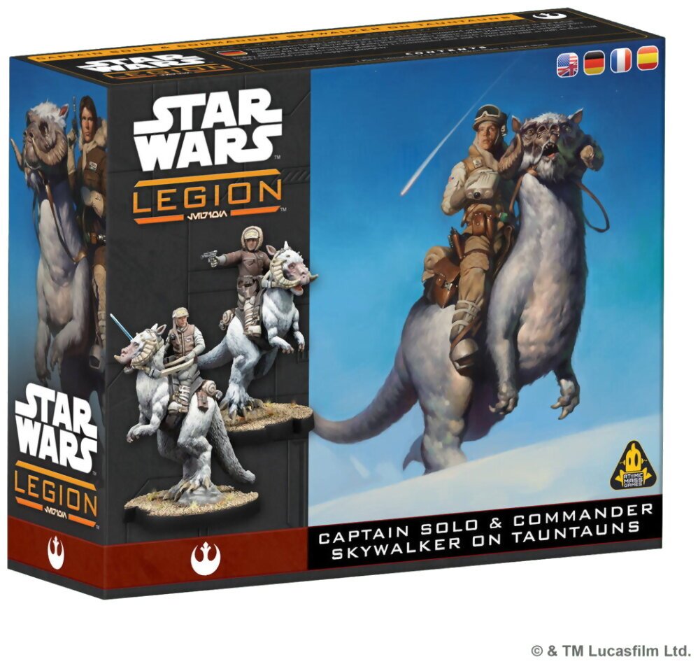 Star Wars Legion – Captain Solo & Commander Skywalker On Tauntauns