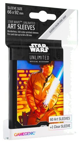 Star Wars Unlimited - 60 Art Sleeves - Luke Skywalker - Étincelle de Rébellion