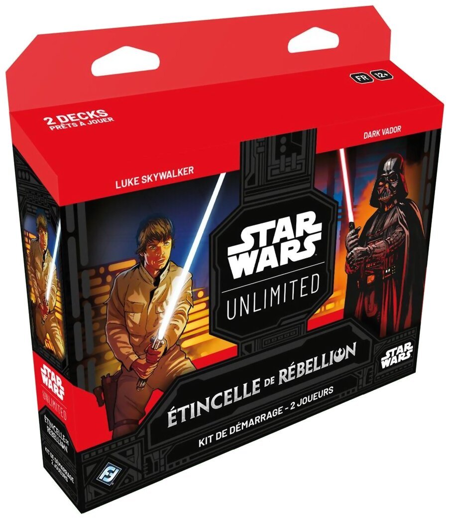 Star Wars Unlimited - Kit de démarrage - Luke Skywalker & Dark Vador - Étincelle de Rébellion