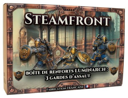 Steamfront  -  3 Gardes D'assaut - Boîte De Renforts Luminarch