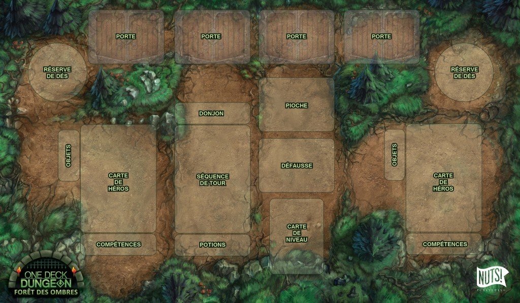Tapis de jeu : One Deck Dungeon