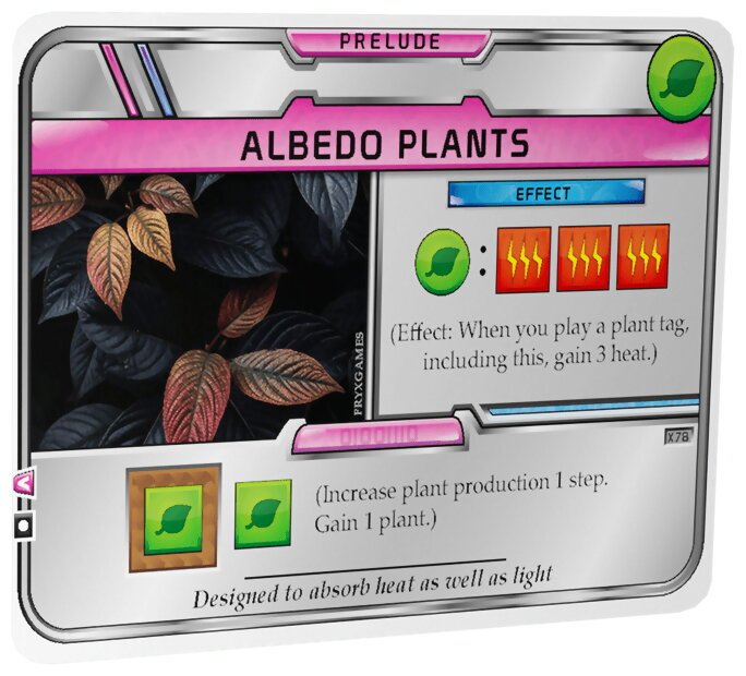 Terraforming Mars - Albedo Plants - X78