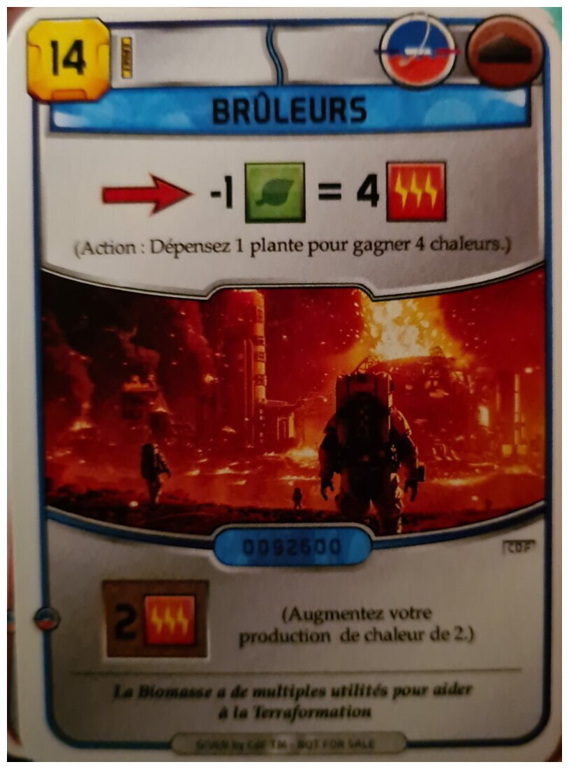 Terraforming Mars - Brûleurs