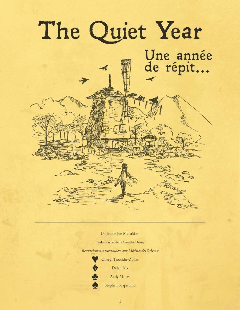 The Quiet year - Une année de répit