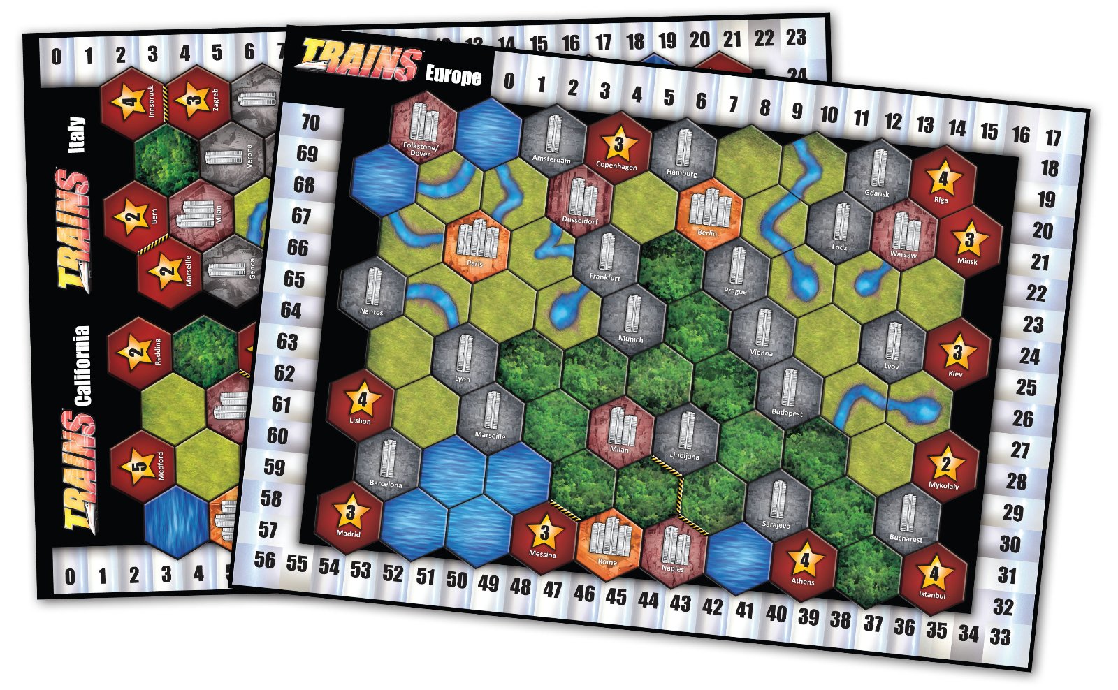 Trains - Map Pack 2 Europe, Italy and California